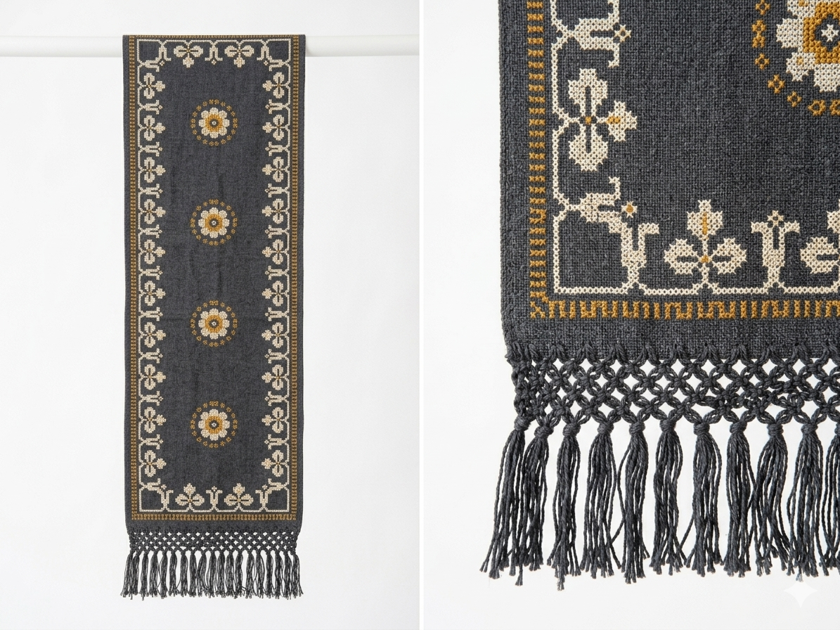 Kala handwoven Mexican wool table runner, made by artisans in Mexico — Casa Maria