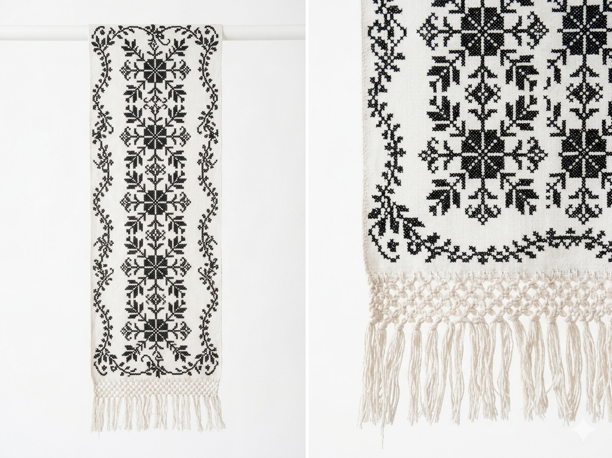 Leila handwoven Mexican wool table runner, made by artisans in Mexico — Casa Maria