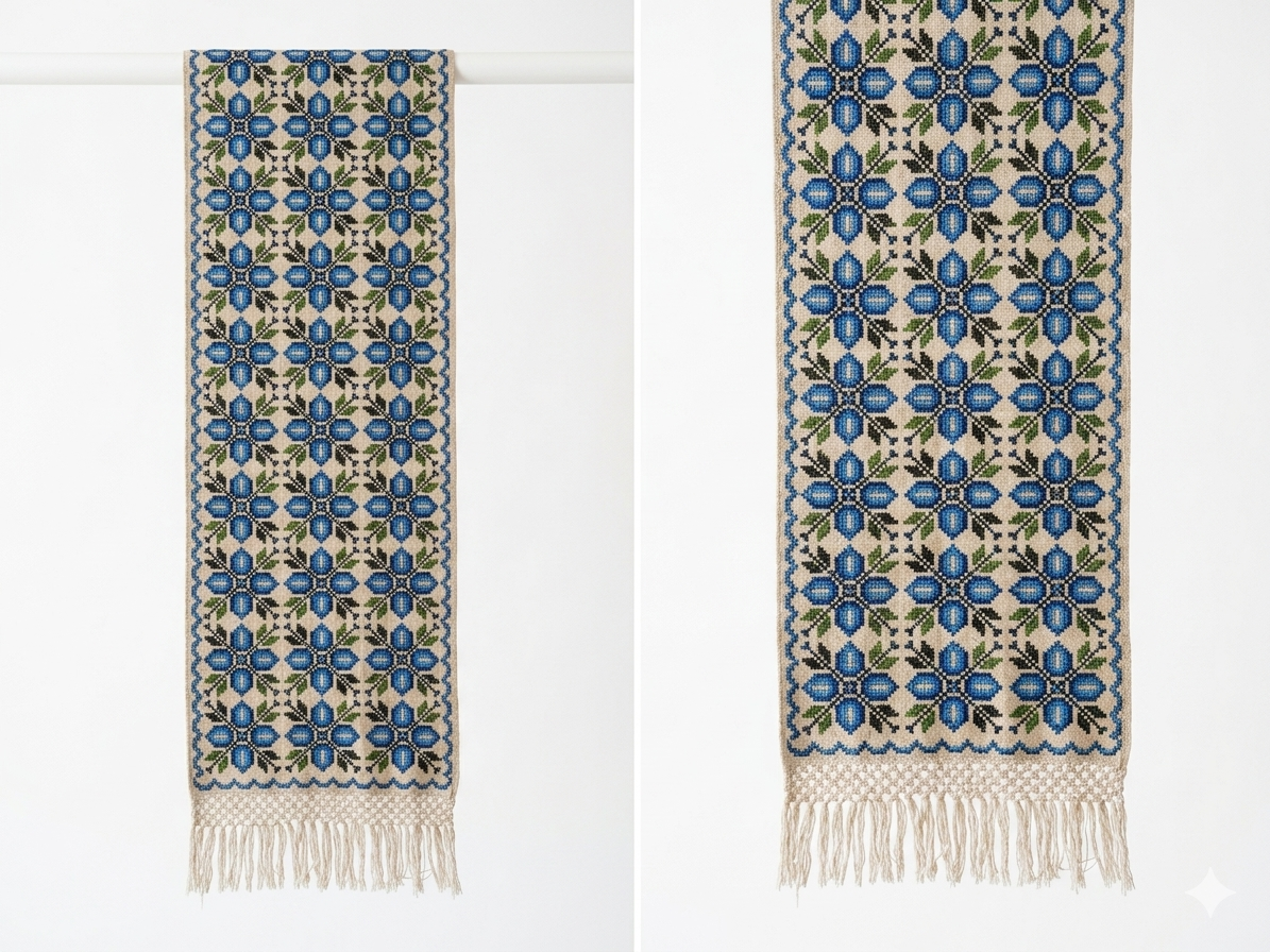 Nila handwoven Mexican wool table runner, made by artisans in Mexico — Casa Maria