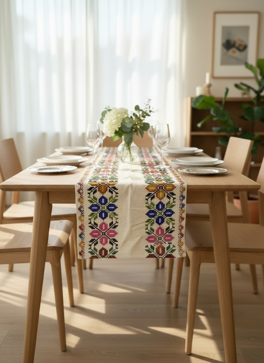 Iris Table Runner lifestyle image